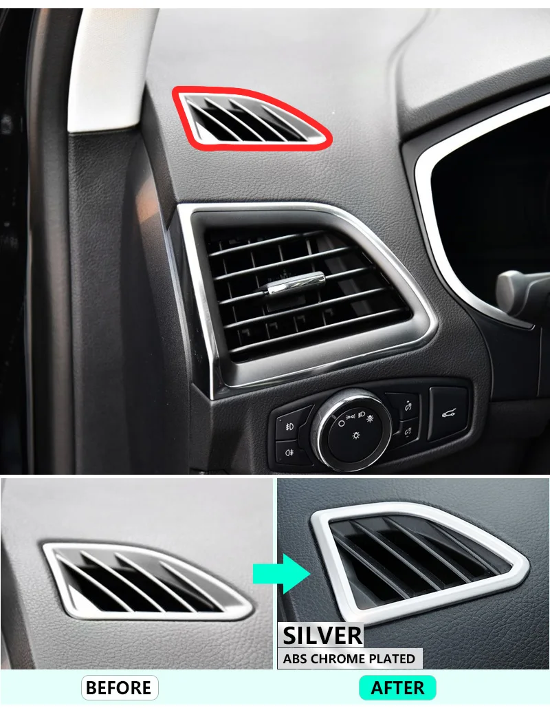 Для Ford Edge Endura Хромированная передняя крышка для воздуховода роскошные высокого