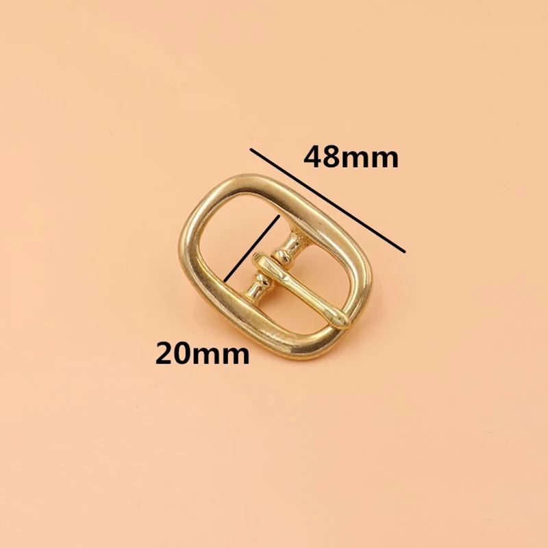 inner width 20mm Латунная Tri Glide пряжка для ремня средняя Центральная барная Пряжка один контактный овальный для кожаного ремесла Сумка ремень лошадь уздечка Холтер жгут - Цвет: inner width 20mm