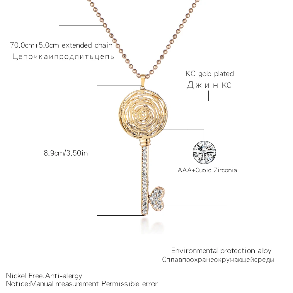 Роскошное женское ожерелье с подвеской в виде дерева жизни золотого и