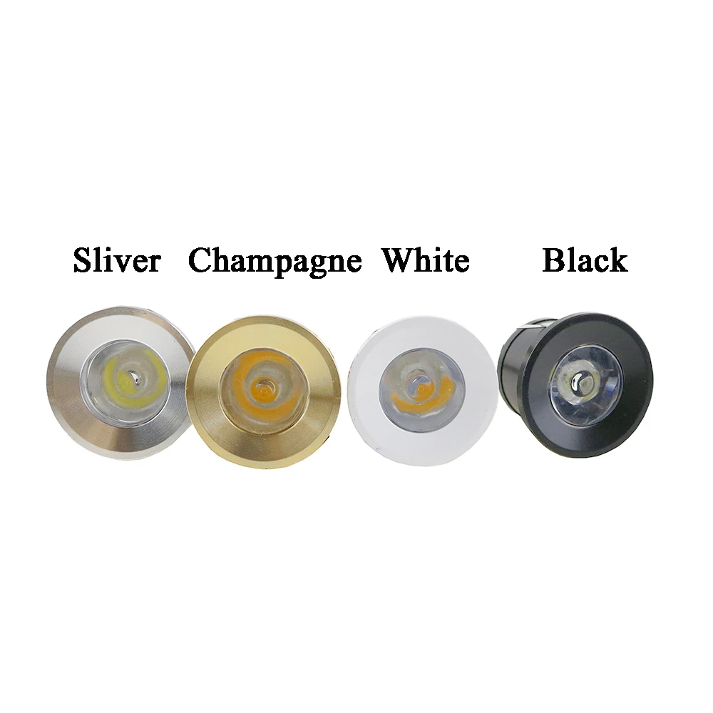 10 шт. Встраиваемый светодиодный мини светильник для шкафа 1 Вт 3 Светильник