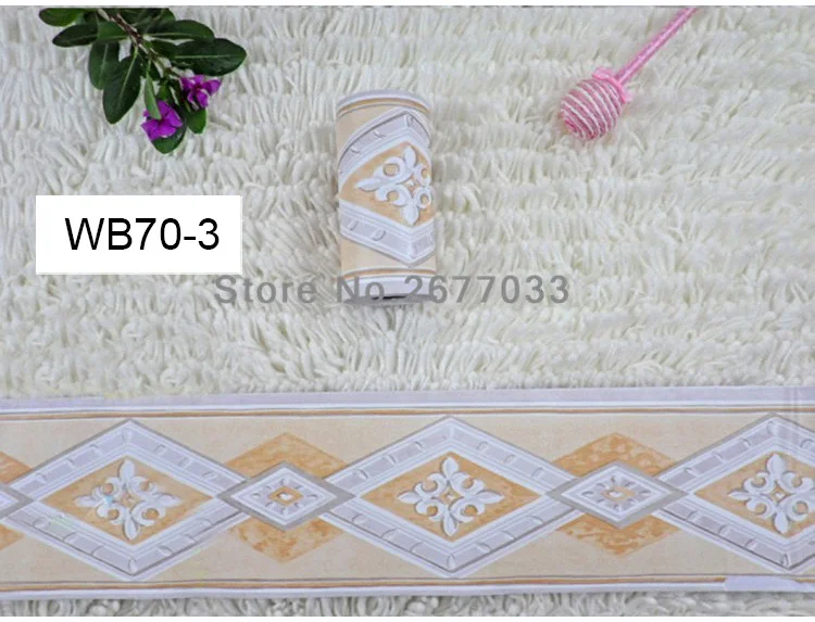 0,1x10 м плинтус, для стен Стикеры ПВХ Самоклеящиеся обои Водонепроницаемый Керамика плитка талии Гостиная двери Стикеры s обои - Цвет: WB70-3