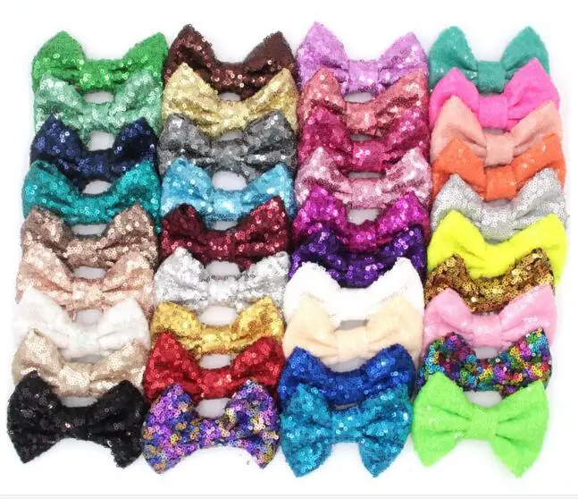38 цветов шт./лот 4 &quotсупер большие блестящие беспорядочные блестки банты для