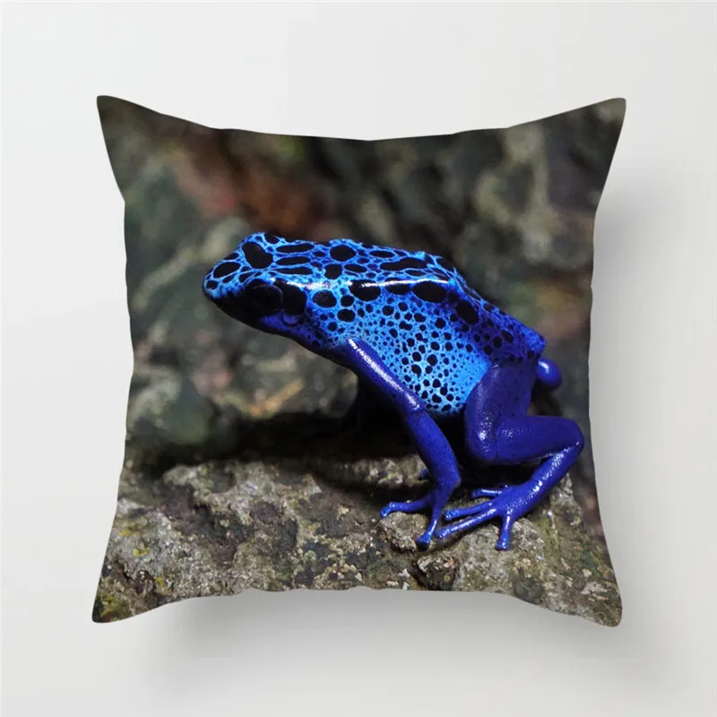 Фуватакчи лягушка Пледы Подушки крышка наволочка с животным принтом для дивана