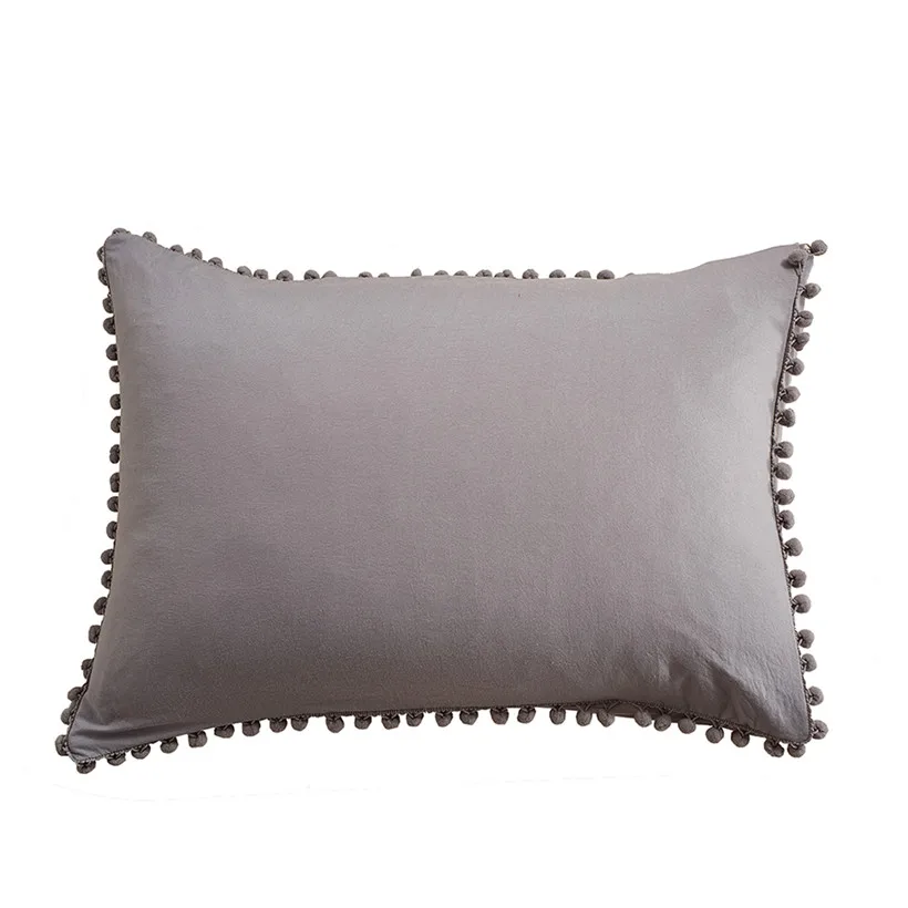 

3Pcs US Twin Queen King size Grey Small Ball Duvet Cover Bedding Set Pillow shams Lightweigh Soft Microfiber Natural Wrinkled