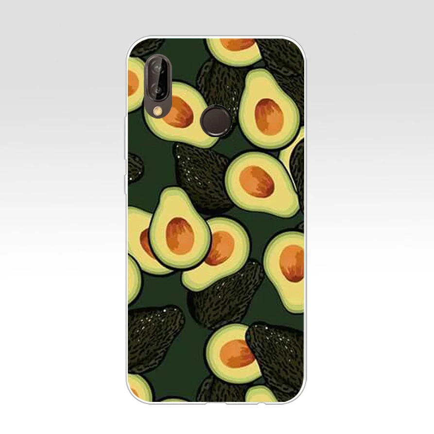 161H Avocado fruit art pattern Soft Silicone Tpu Cover Case for huawei Nova 3 3i p smart | Мобильные телефоны и