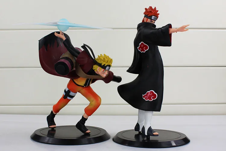 2 шт./партия горячее аниме Наруто Боль Yahiko+ Uzumaki Наруто ПВХ фигурка Коллекционная модель игрушки 16-18 см