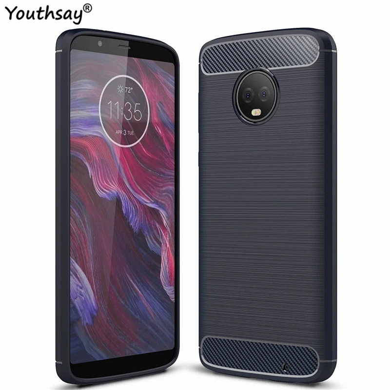 Чехол для Moto G6 Plus силиконовый армированный резиновый чехол телефона из ТПУ Lenovo