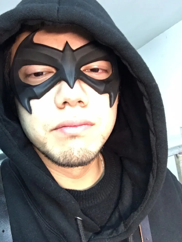 Летучая мышь человек Супермен маска косплей Хэллоуин Nightwing prop