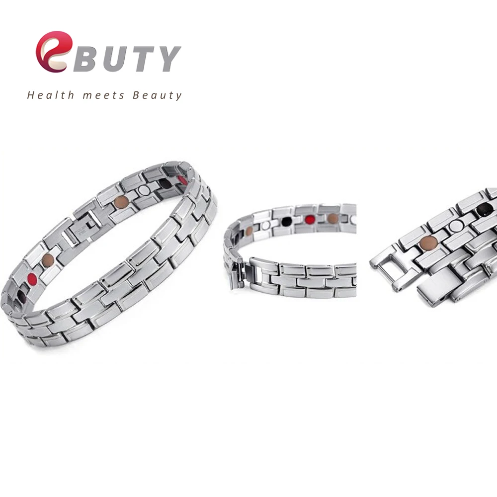 EBUTY титановый Энергетический Браслет магнит FIR Healing Jewelry браслеты Модный лучший