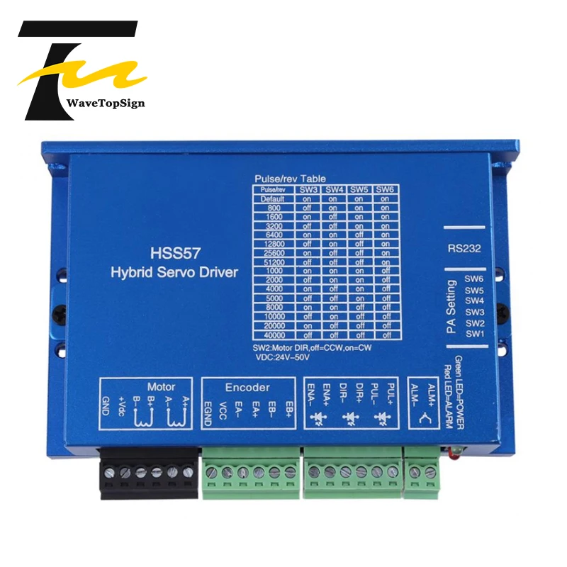 NEMA23 замкнутый цикл Гибридный шаг Серводвигатель серии HSS57 1 шт. + мотор с замкнутым