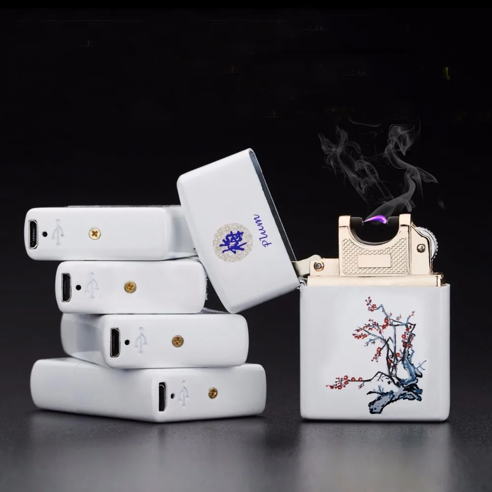 Зажигалка популярная китайская национальная ветрозащитная USB зарядка более
