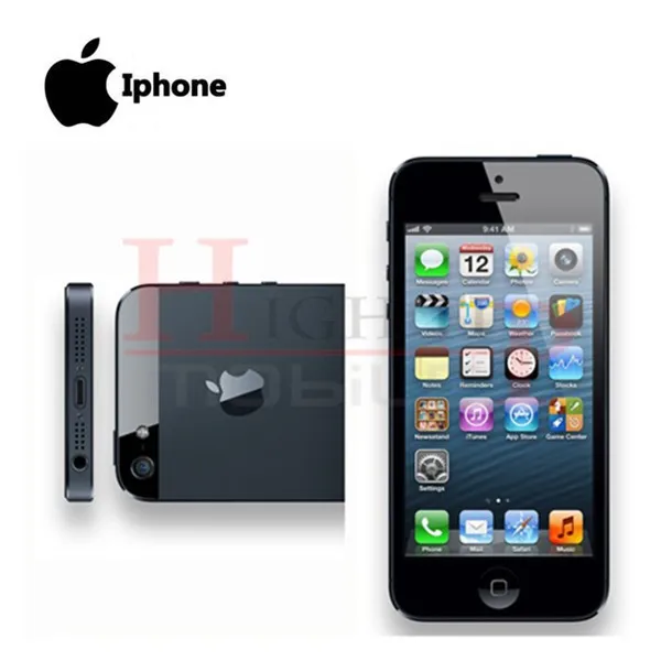 Заводской Iphone 5 герметичная коробка разблокированный мобильный телефон Apple 16GB 32GB rom 16GB 32GB 64GB IOS 4,0 дюймов 8MP wifi gps б/у