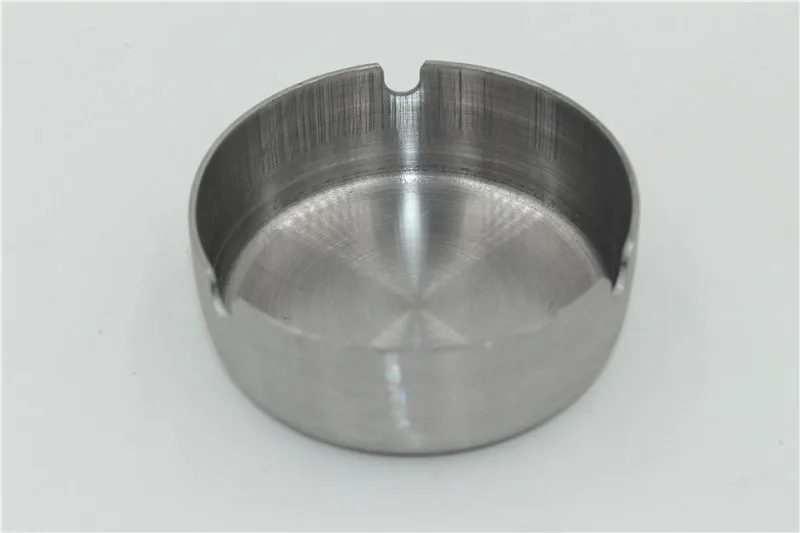 

10cm Thickened strong herb tobacco ashtray bar home decoration silver Stainless Steel Cigarette Tobacco Smoking Ashtray Ash Tray