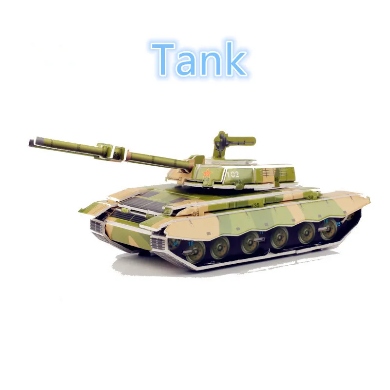 3 D пазл из бумаги помогает развивать войну игрушки модель для детей