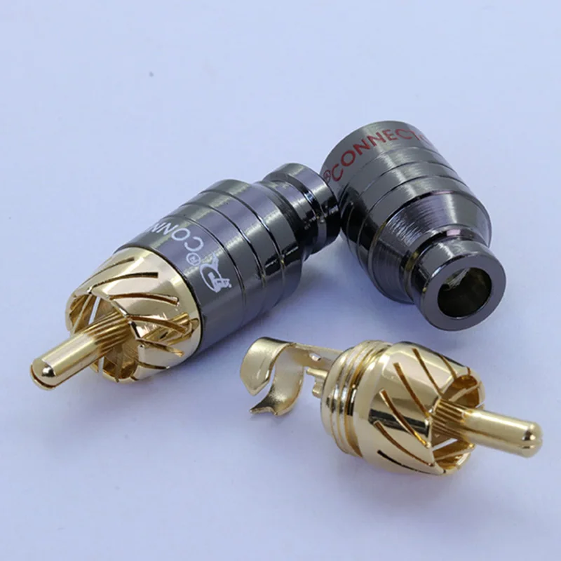 Роскошный разъем для пайки RCA колонок аудиовыход входной адаптер наушников с