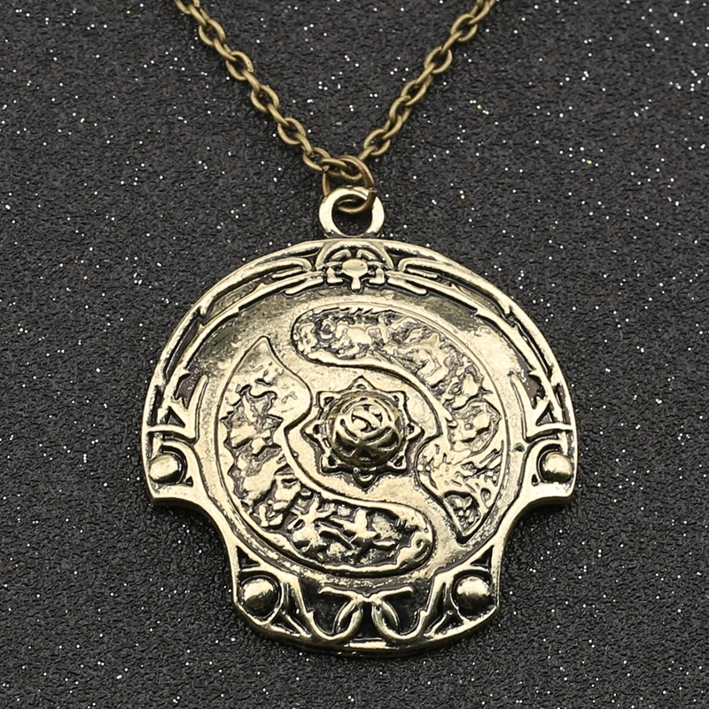 Ожерелье DOTA 2 Immortal Champion Shield винтажная подвеска DOTA2 Aegis of в стиле ретро античная
