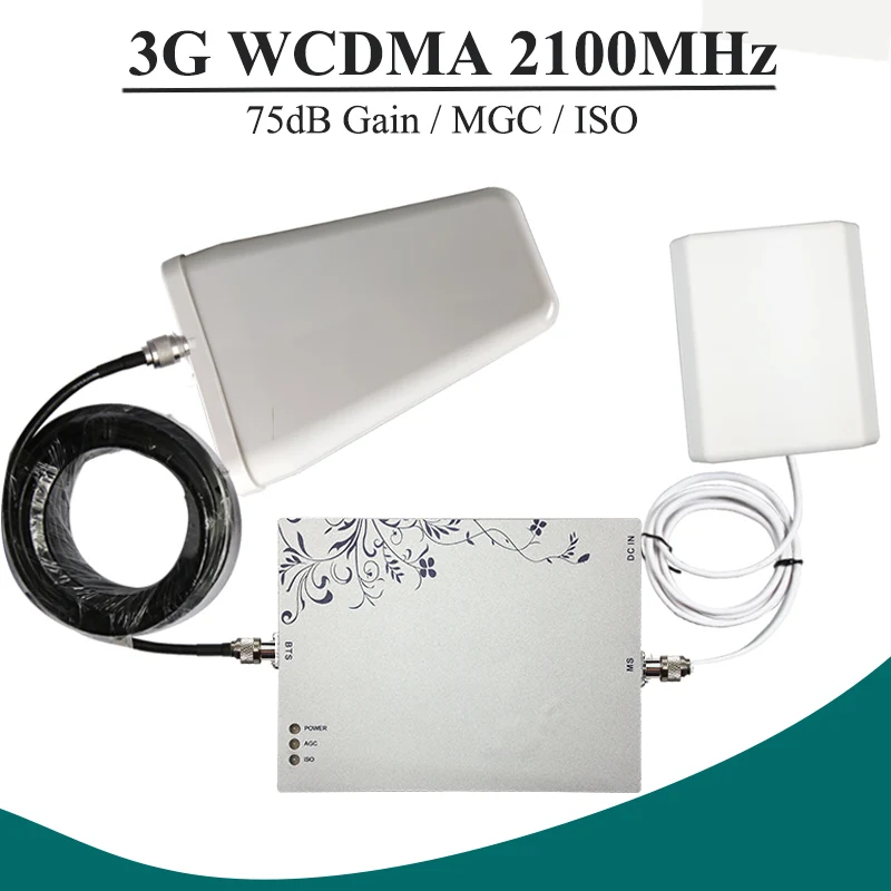 Усилитель сигнала Lintratek WCDMA 2100 МГц мобильный телефон 3G мощный UMTS 75 дБ с высоким