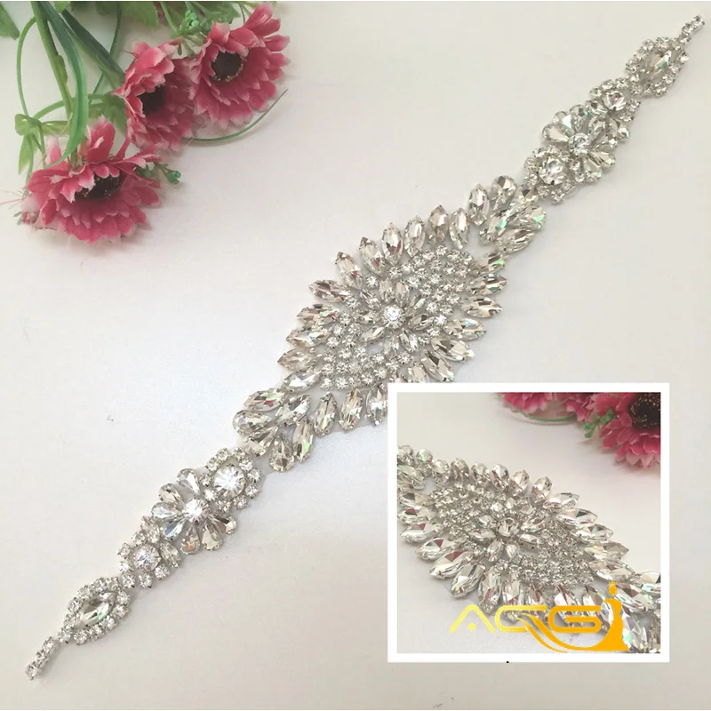 Изысканный пояс ручной работы со стразами свадебное платье Ремни Чешский Камни