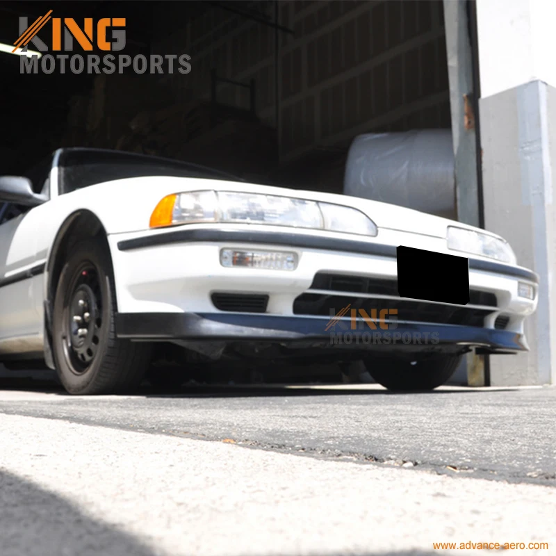 Чехол на передний бампер Acura Integra черный из искусственной кожи|bumper lip spoiler|front bumper