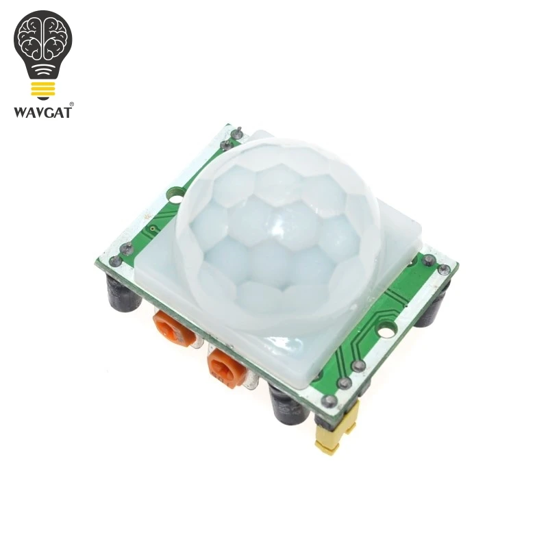 HC-SR501 WAVGAT HC-SR501 отрегулировать инфракрасный ИК пироэлектрический инфракрасный PIR модуль датчик движения Детектор Модуль мы являемся производителем - Цвет: HC-SR501