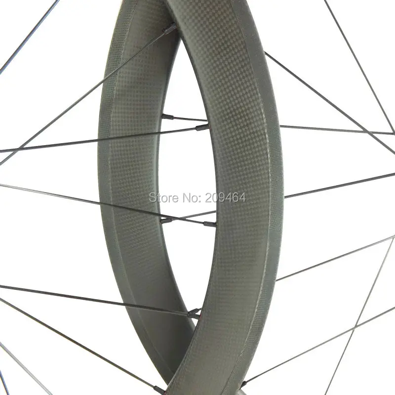 Free Shipping 700C Track Fixed Gear Bike Carbon Wheels 50mm+88mm Clincher Tubular Bicycle Racing Wheelset | Велотовары