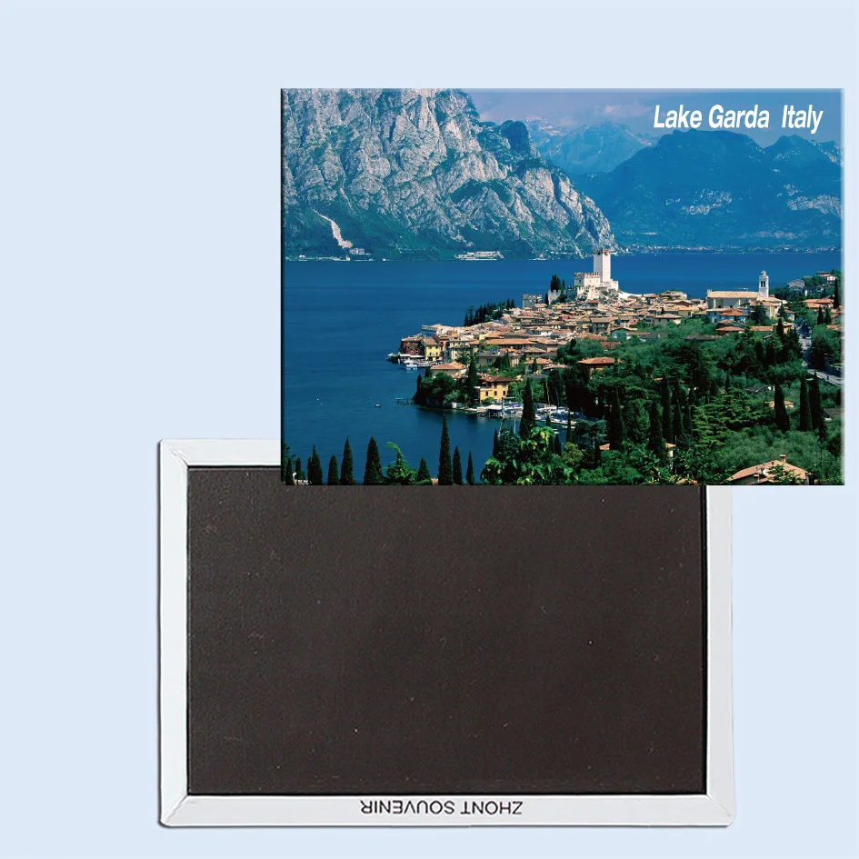 

Lake Garda, Malcesine, Italy, Magnetic refrigerator stickers, tourist souvenirs, small gifts 24807