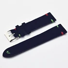 Ремешок замшевый для мужских и женских часов, винтажный черный браслет из натуральной кожи, Часовые аксессуары сделай сам, 18 мм 20 мм 22 мм