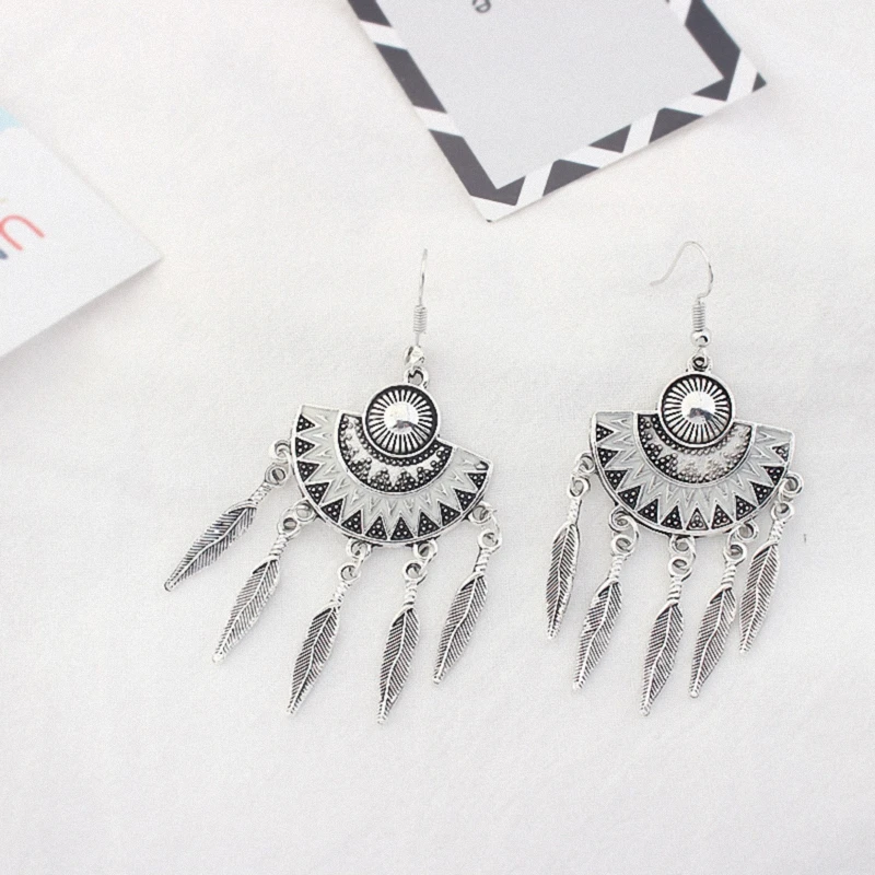 Женские винтажные серьги Винтажные с кисточками 125926 2017 | Украшения и аксессуары