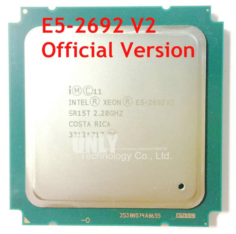 Оригинальный смартфон Intel Xeon E5 2692V2 2 1 ГГц 12 ядер 30 Мб SmartCache 2692 V2 FCLGA2011 95 Вт год