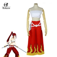 rolecos anime fairy tail cosplay costume erza scarlet cosplay costume brand japaneseunisex halloween costume