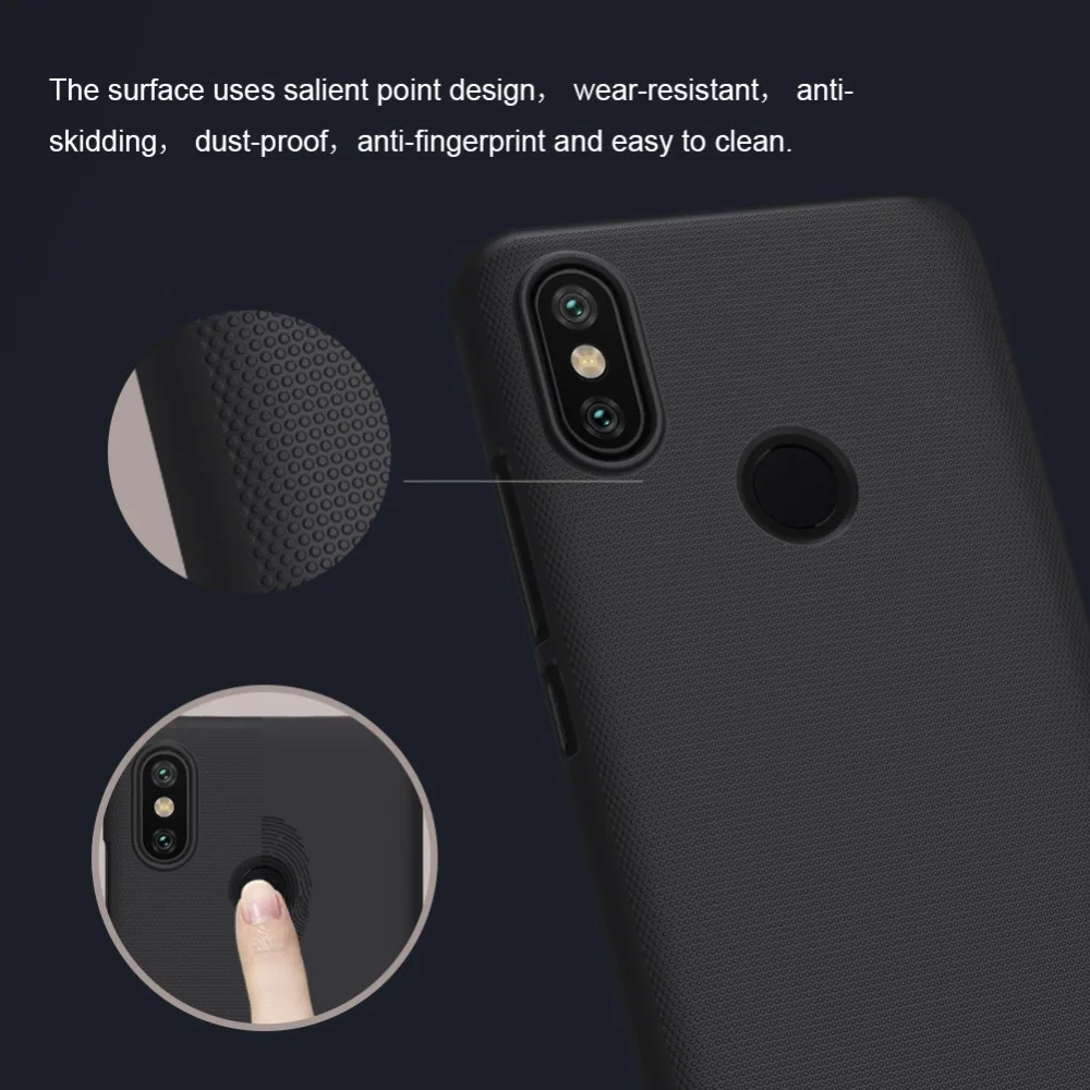 Матовый чехол NILLKIN для xiaomi mi6x твердый пластиковый на заднюю панель Xiaomi Mi A2 MiA2 |