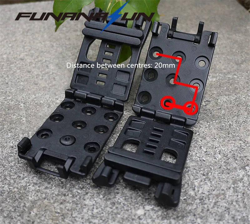 EDC Tek-Lok Holster Attachment with Hardware K Sheath Scabbard Belt Clip Waist Clamp Outdoor Camp Portable Tool Fixed Kit