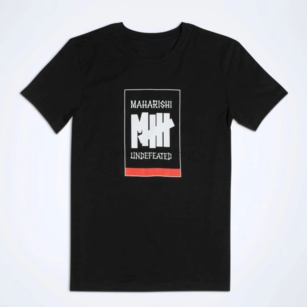 Бренд Maharishi Мужская модная футболка с коротким рукавом хлопковые топы вырезом