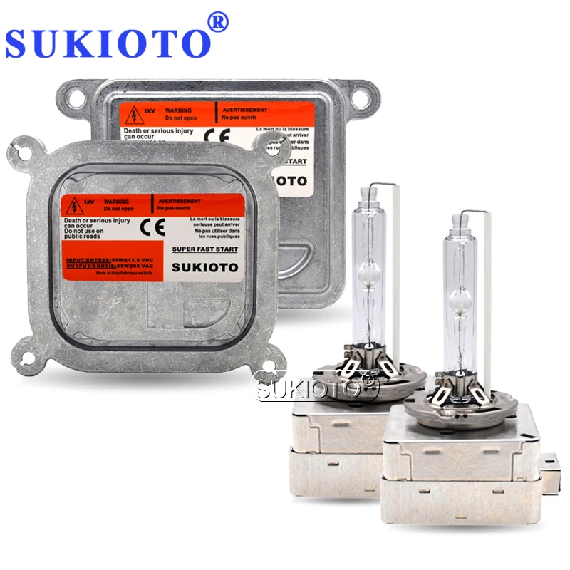 Комплект ксеноновых фар SUKIOTO D1S D3S D8S 55 Вт Ксеноновые фары 5500K + 60% D1R 034663 10R A71177E00DG