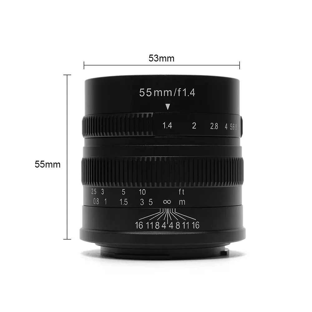 7artisans 55 мм F1.4 Большая диафрагма портрет ручная фокусировка подходит для Sony Mount