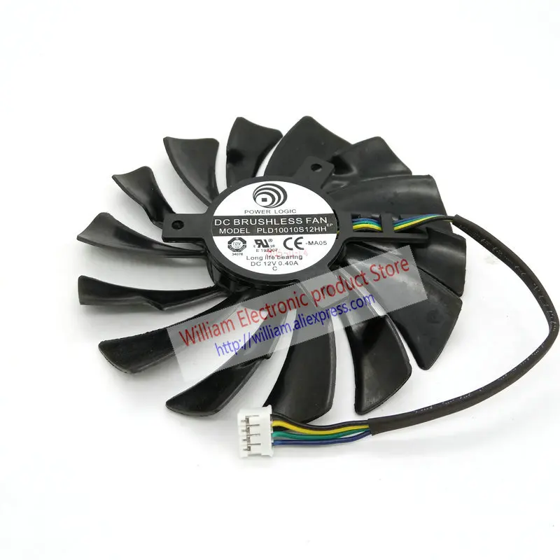 Для MSI Aero GTX 1070 ITX Графика карты вентилятор охлаждения PLD10010S12HH DC12V 0.40A FONSONING