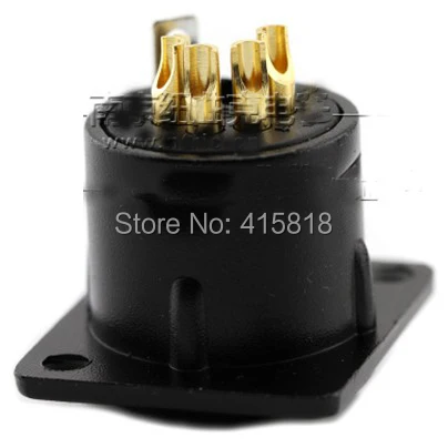 10 шт./лот произведено Neutrik China factory YS1455BG 5PIN Cannon Female XLR Socket монтажная розетка|china