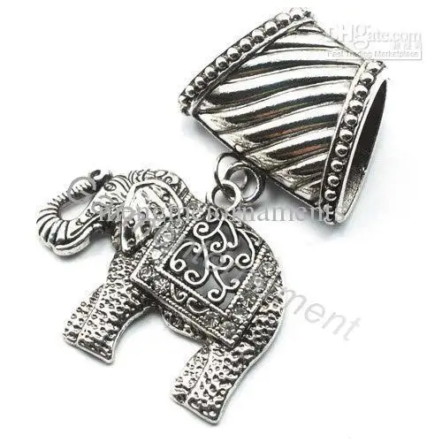 Прозрачный филигрань подвеска в виде слона шарф ювелирных изделий аксессуары