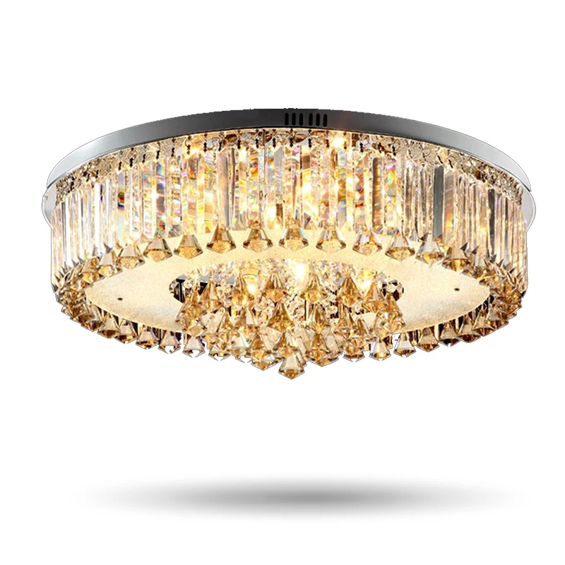 

New Modern Round LED Crystal chandeliers Light For Living Room Indoor chandeliers Lamp with Remote Controlled decoration