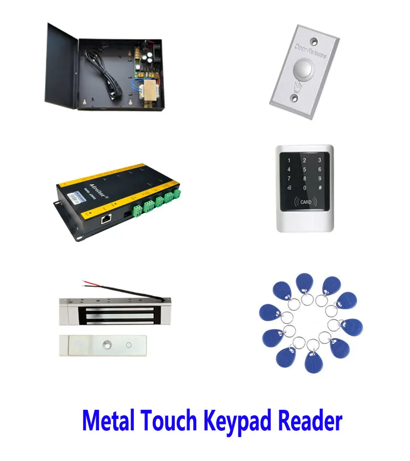 Hi end 32 битный комплект контроля доступа TCP/ip one door + power 180 кг магнитный замок ID