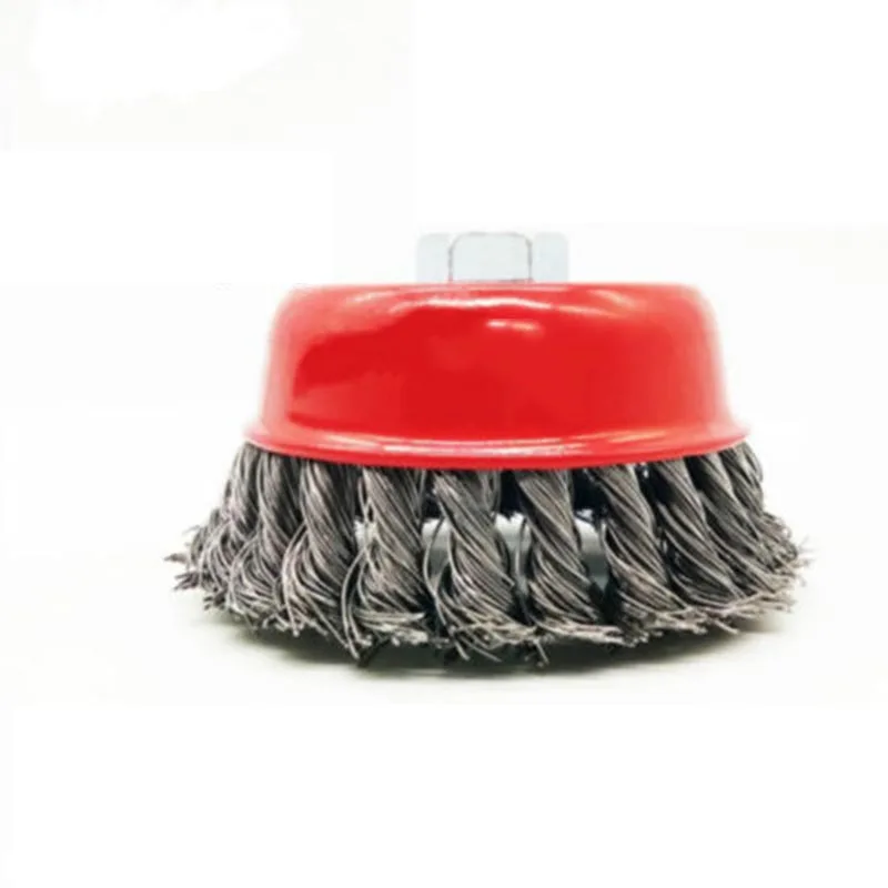 

75mm Knot Flat Wire Wheel Rotary Cup Brush M14 Thread Angle Grinder Accessories