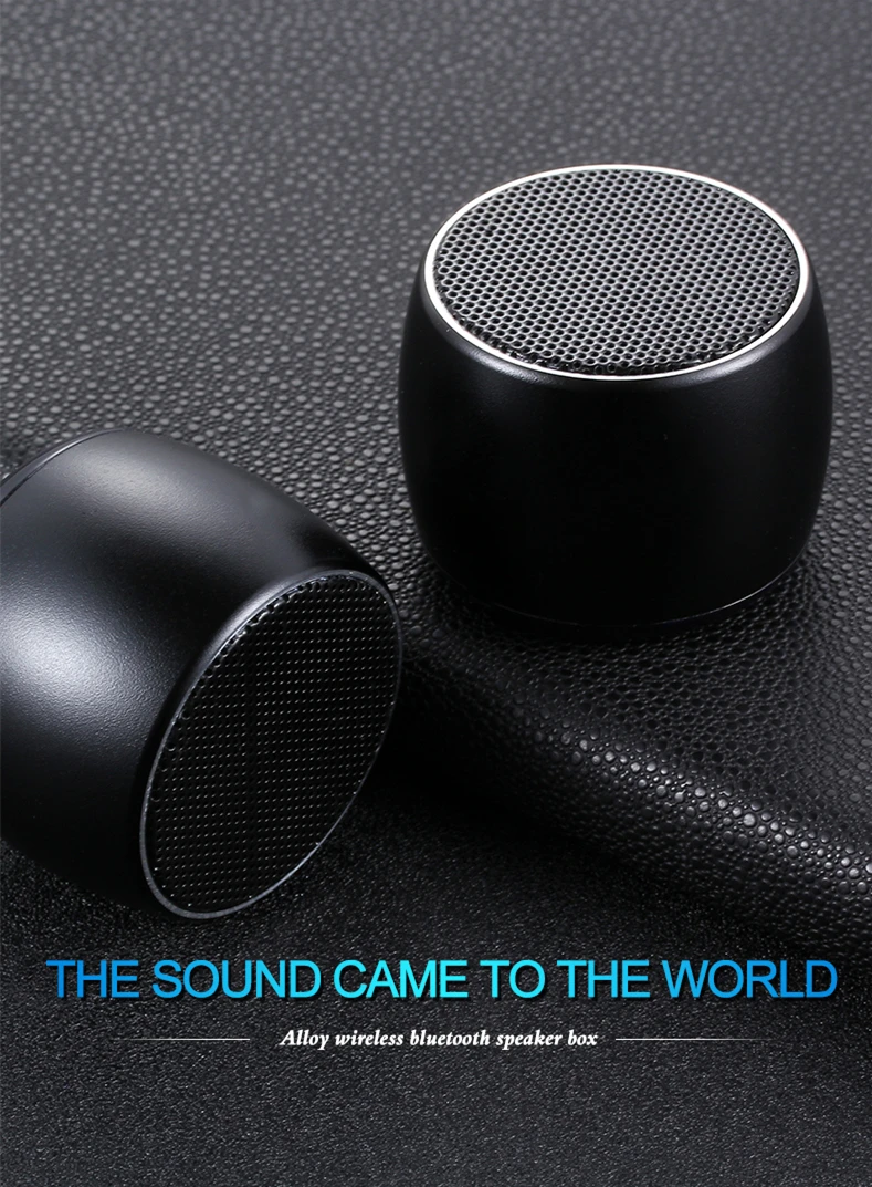 Мини Металл TWS Bluetooth динамик s 2 шт. портативный двойной парный беспроводной динамик 3 Вт* 2 сильный бас аудио стерео для всех мобильных телефонов