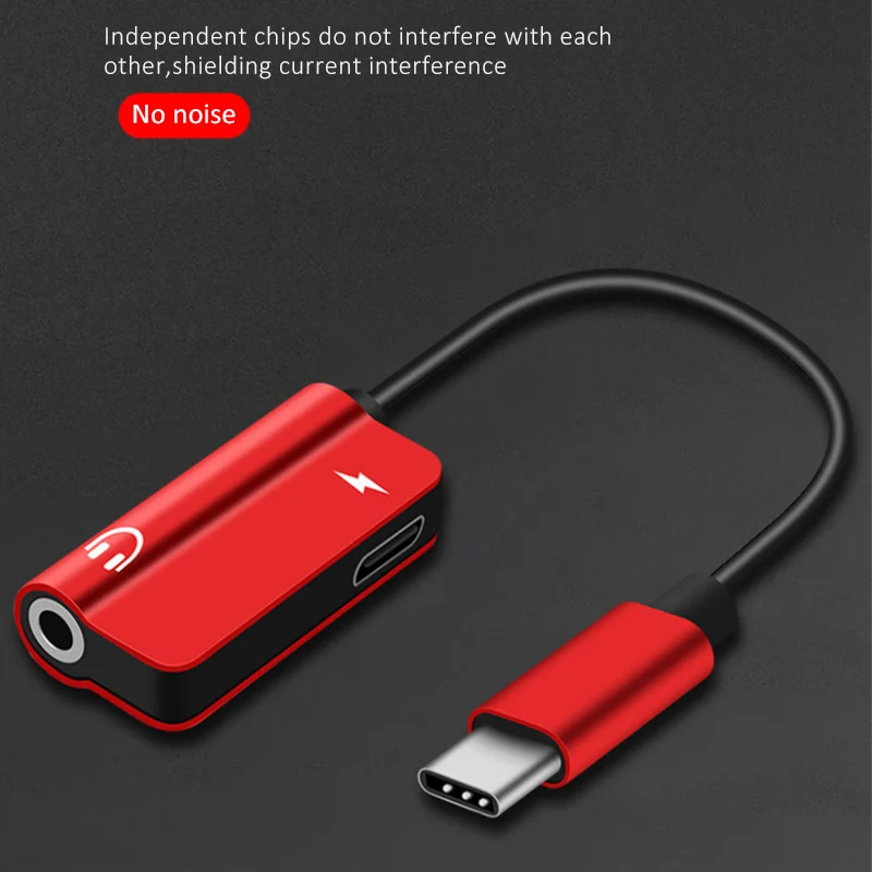 Высокое качество 2 в 1 USB Type C быстрое зарядное устройство 3 5 мм адаптер для Xiaomi Mi 6