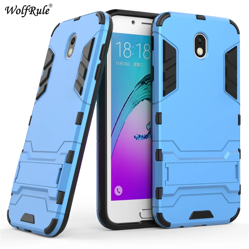 For Cover Samsung Galaxy J7 2017 Case TPU&ampPC Holder Bumper Phone J730 |