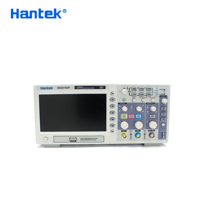 Портативный цифровой Ручной осциллограф Hantek DSO5102P USB 2 канала 100 МГц|oscilloscope usb|hantek