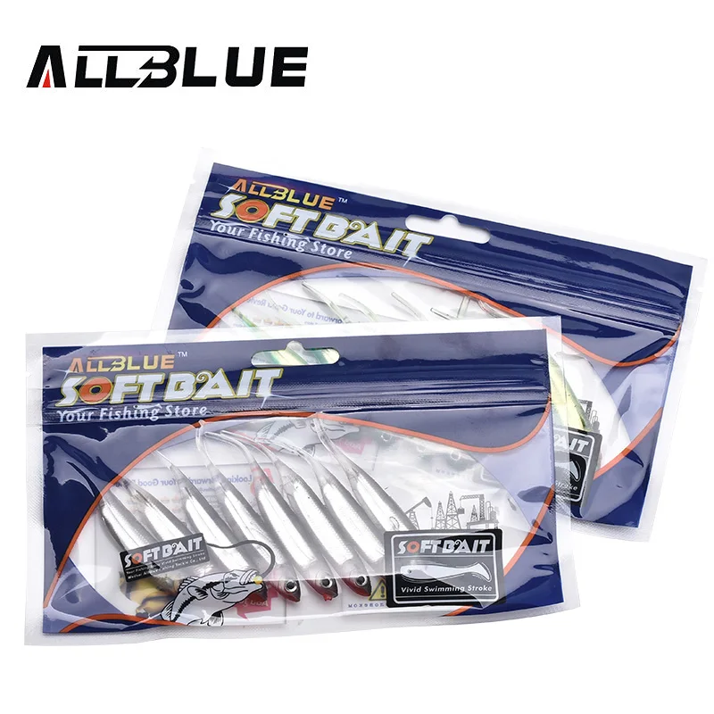ALLBLUE Мягкая приманка 8 шт./лот 2 4 г/75 мм для рыбалки на сельдь рыболовные приманки
