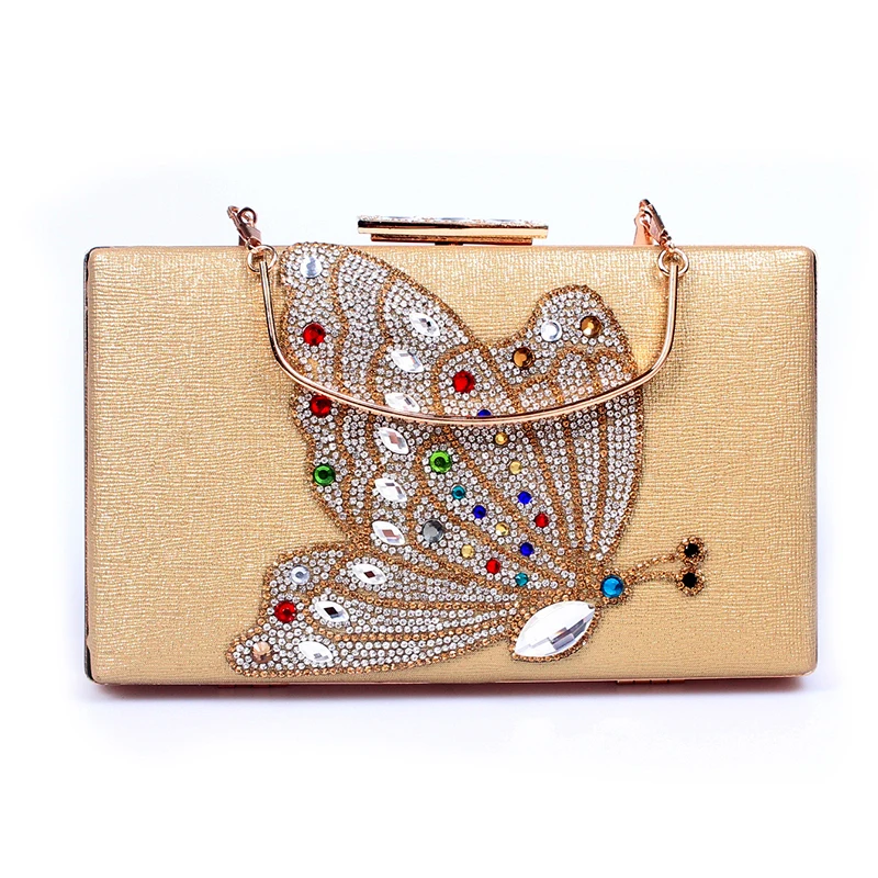 Свадебные сумки с белыми/золотыми/черными стразами вечерняя сумка-клатч