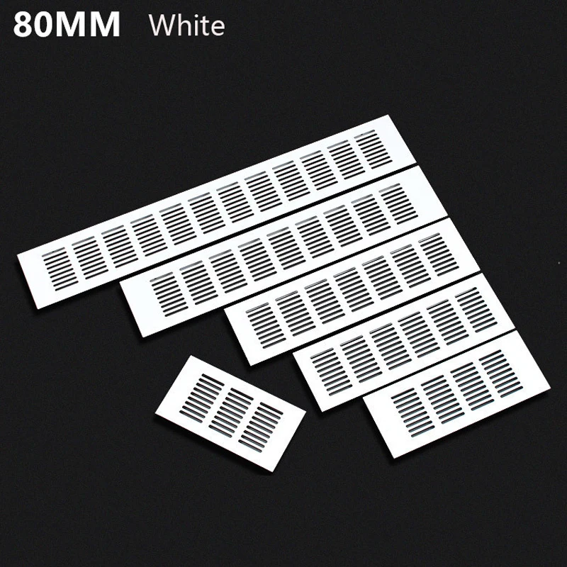 4 шт. 80 мм Премиум широкая квадратная Прямоугольная алюминиевая решетка