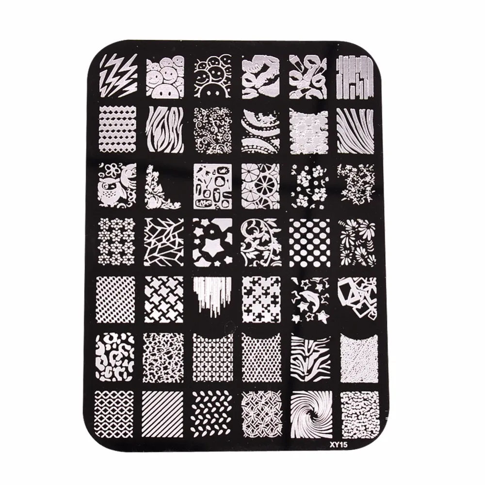 Ногтей штамповки пластины печать для дизайна ногтей Нержавеющая сталь Шаблоны