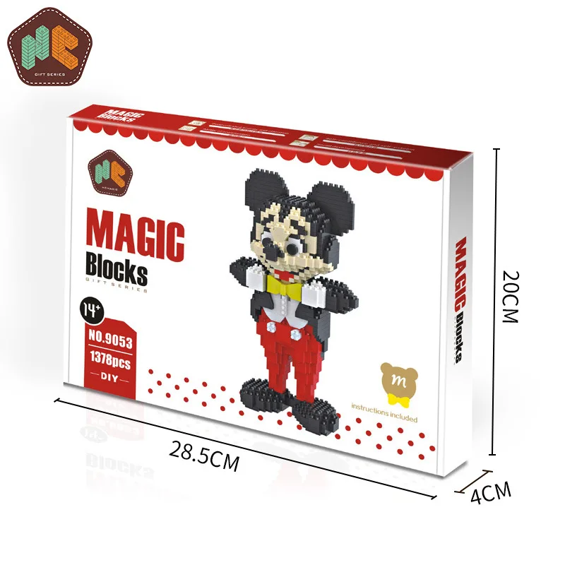 Алмазный строительный блок кирпич аниме мультяшная утка головоломка волшебный